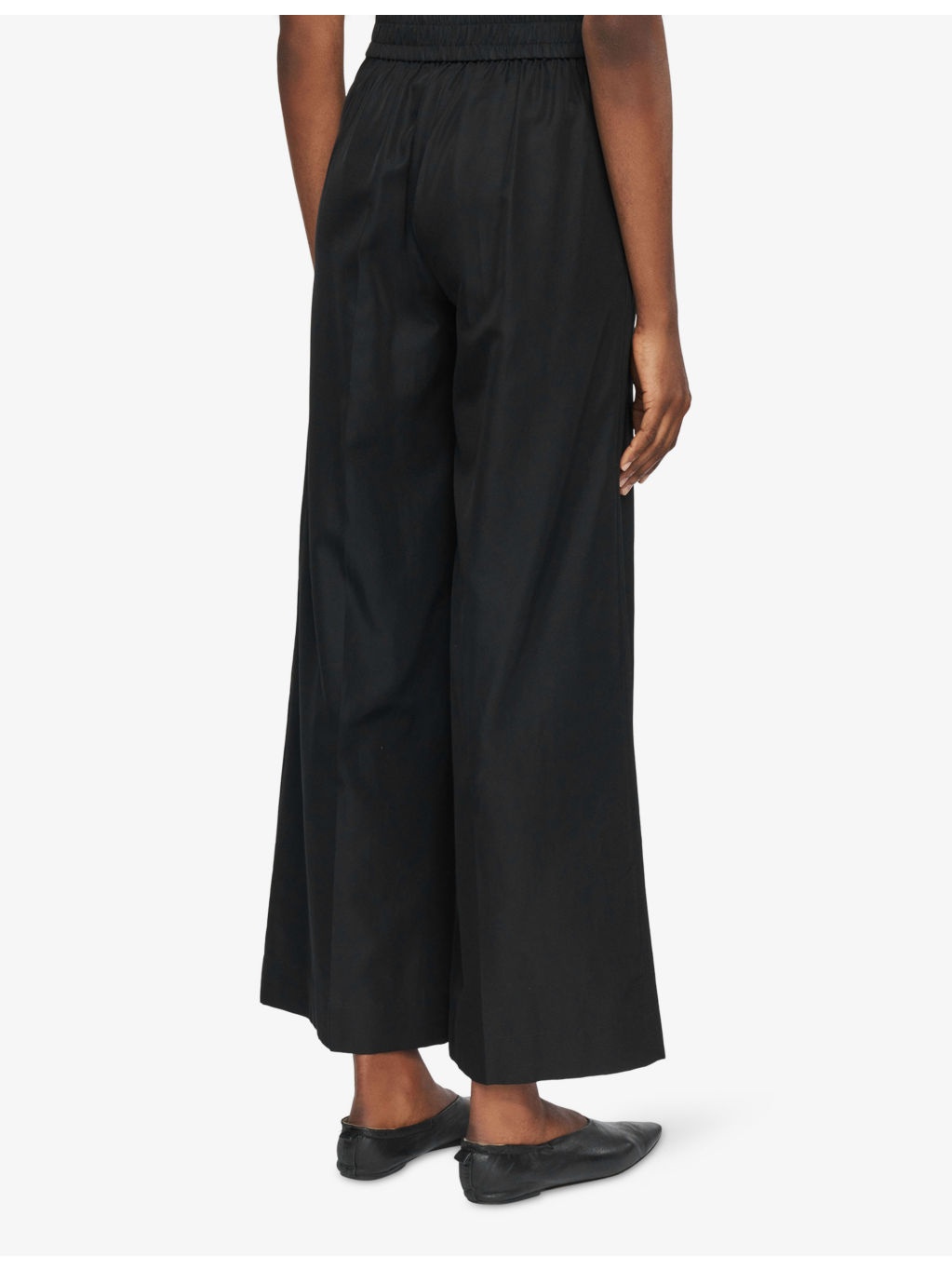 Thurlow Wide-Leg High-Rise Silk and Cotton-Blend Trousers - 3