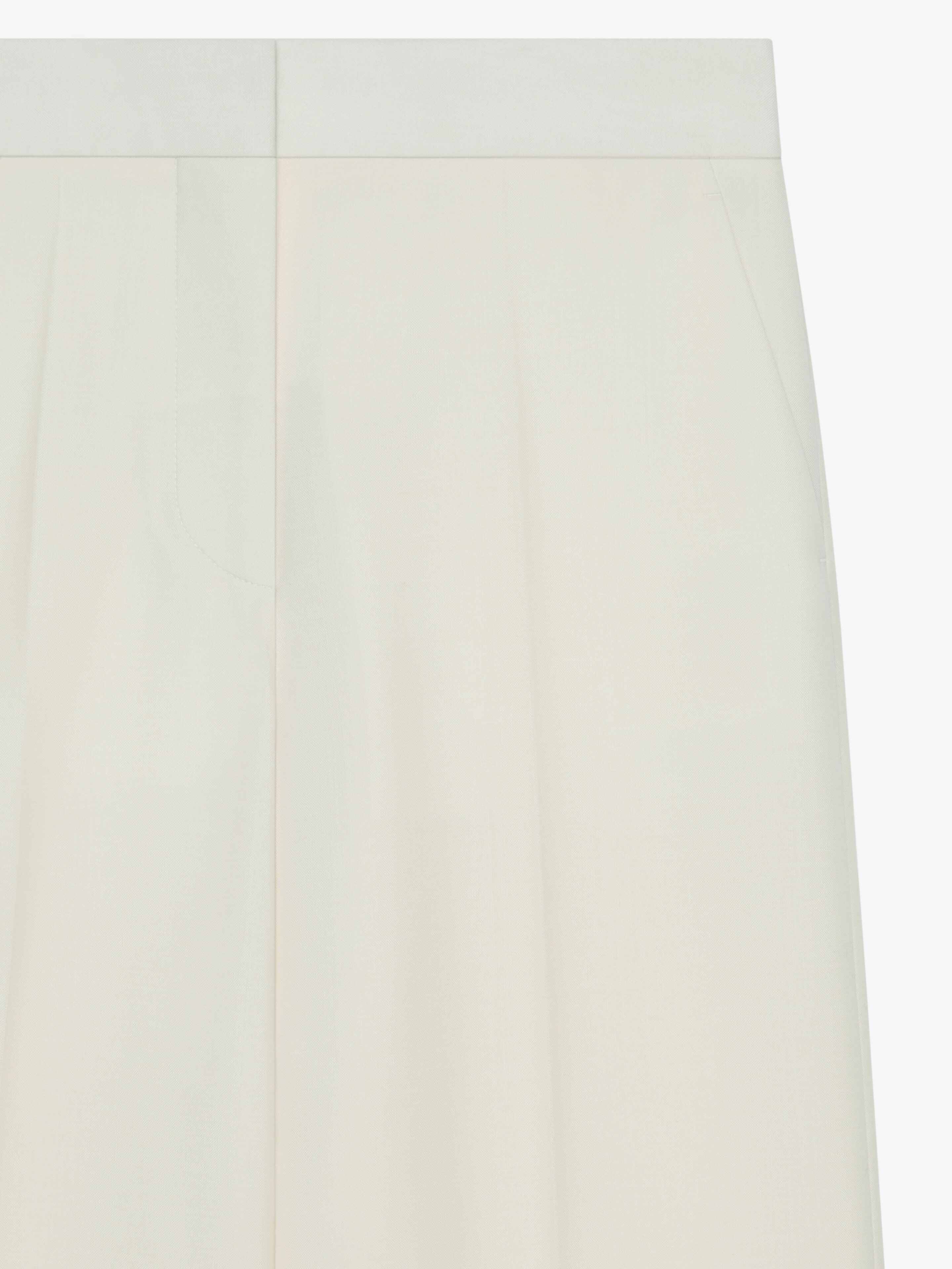 FLARE TAILORED PANTS IN WOOL AND MOHAIR - 5