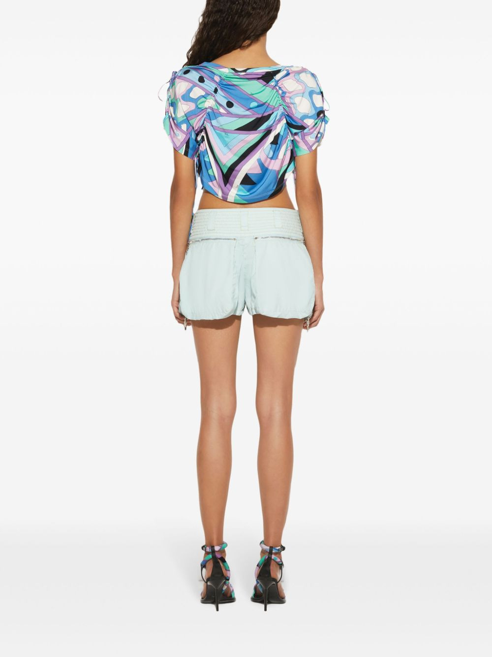 toile cargo shorts - 4