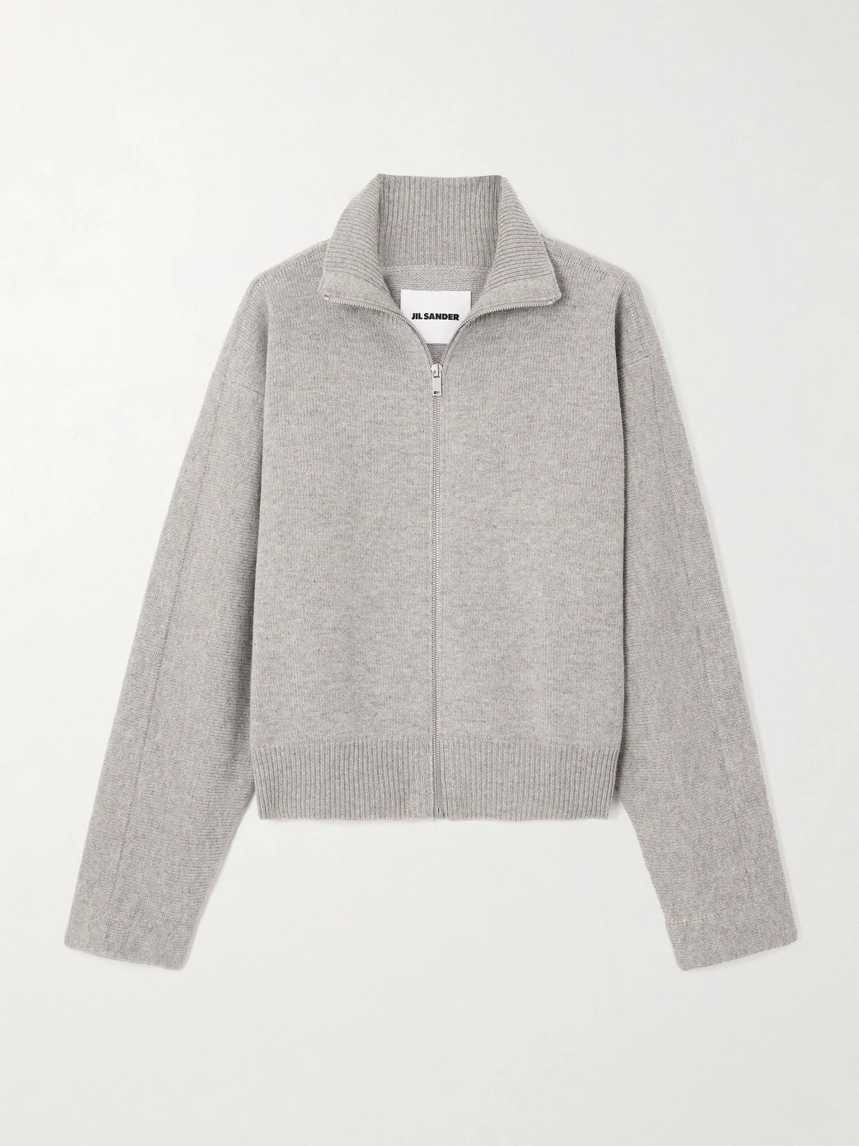 Turtleneck Wool-blend Cardigan - 1
