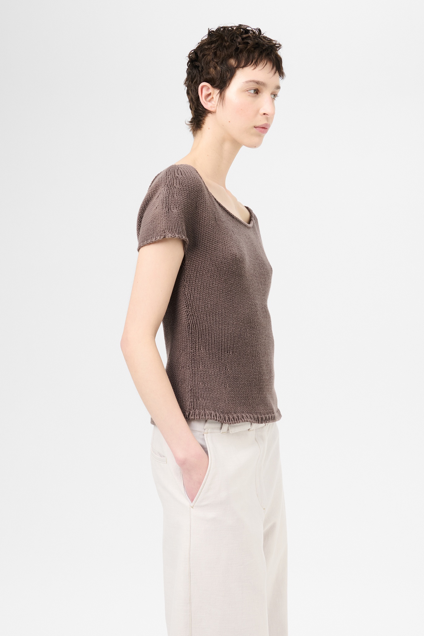 Sculpt Tank Wet Bark Dry Cotton - 4