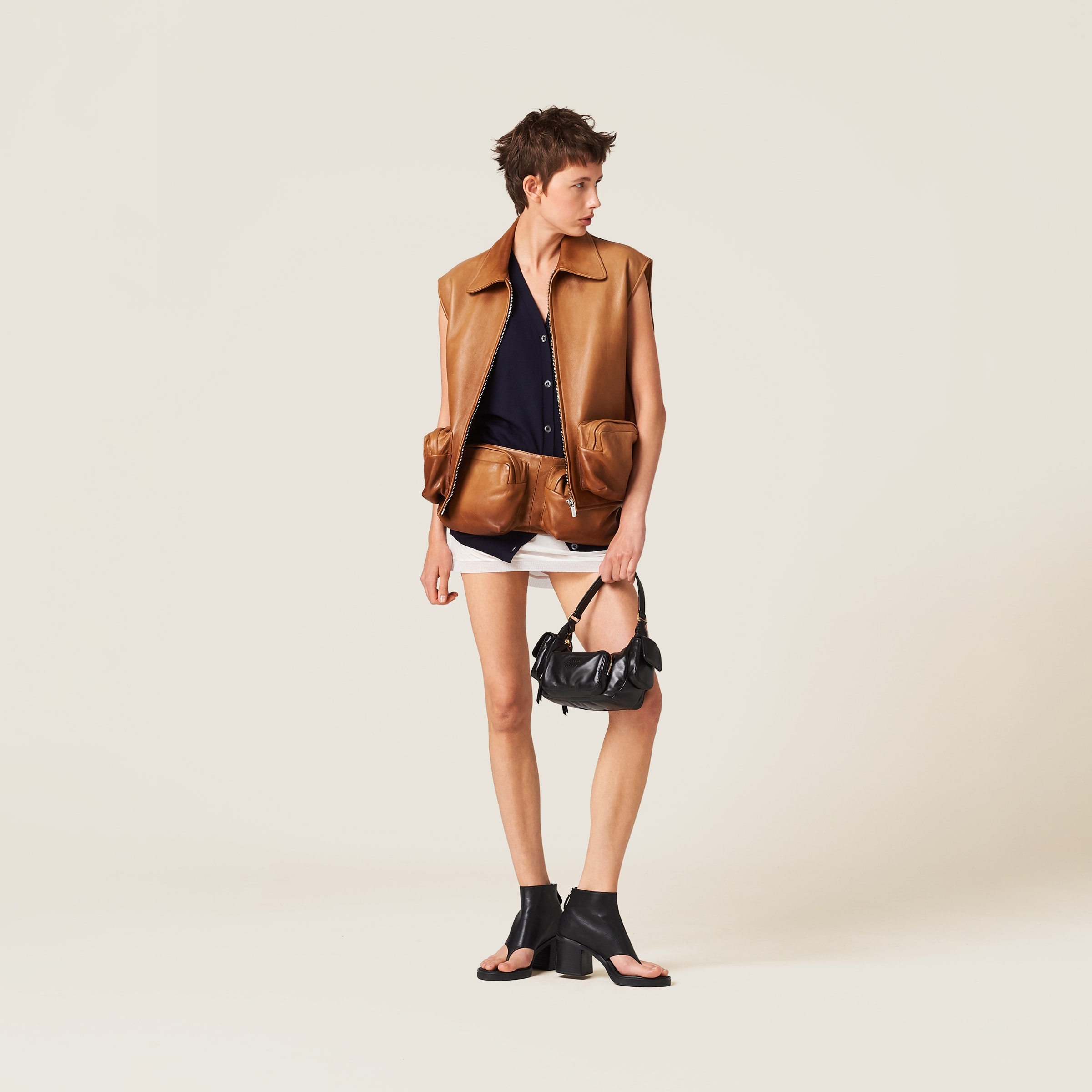Nappa leather vest - 5