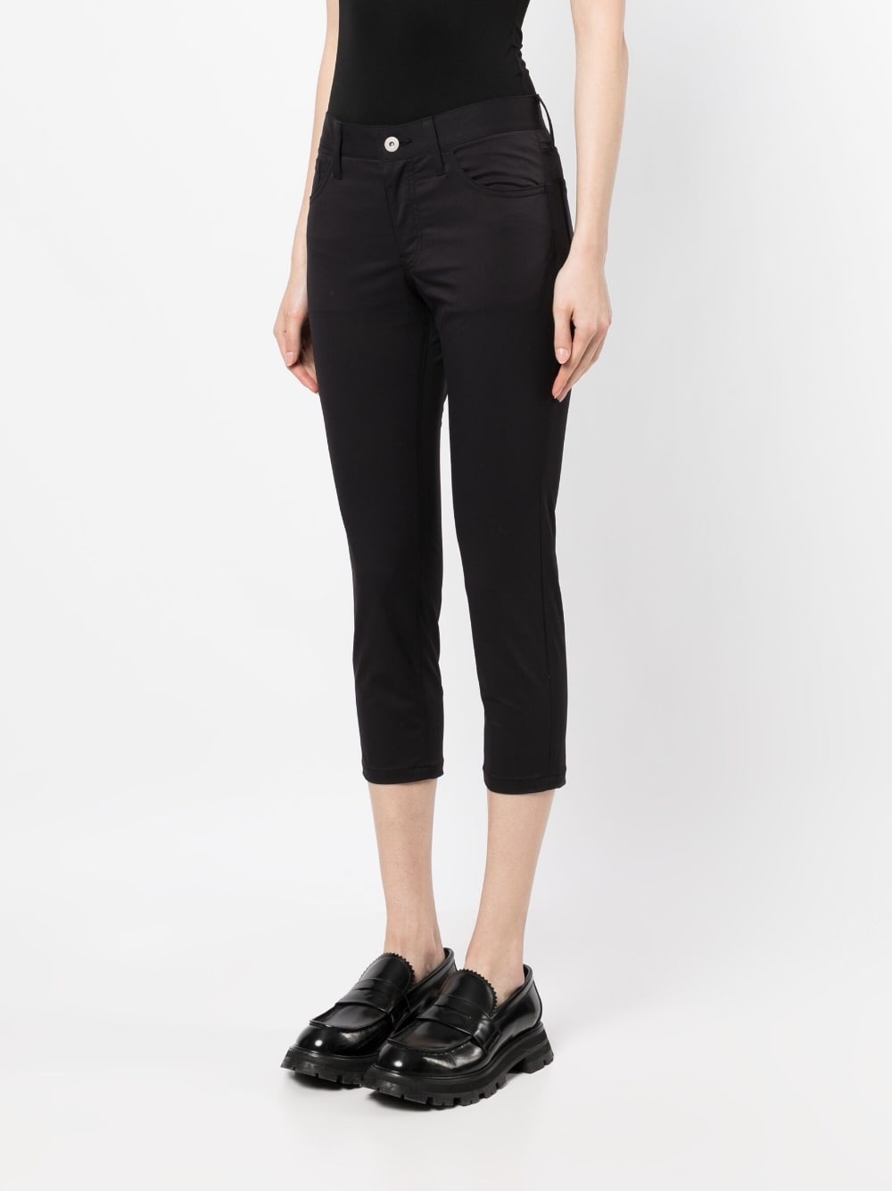 mid-rise cropped jeans - 3