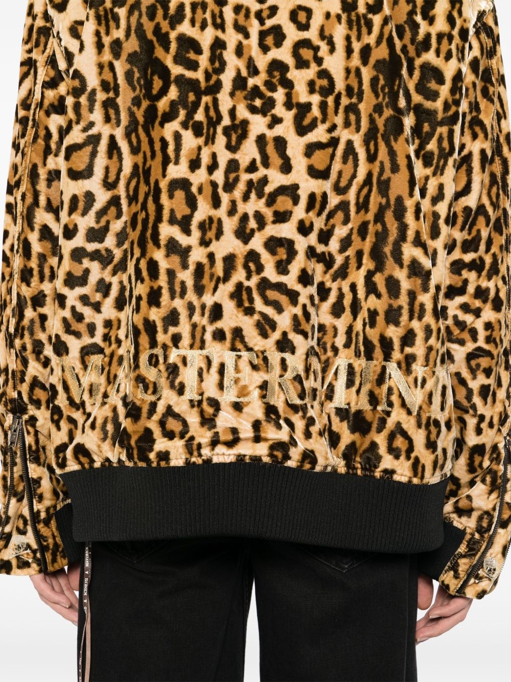 leopard-print hooded jacket - 5