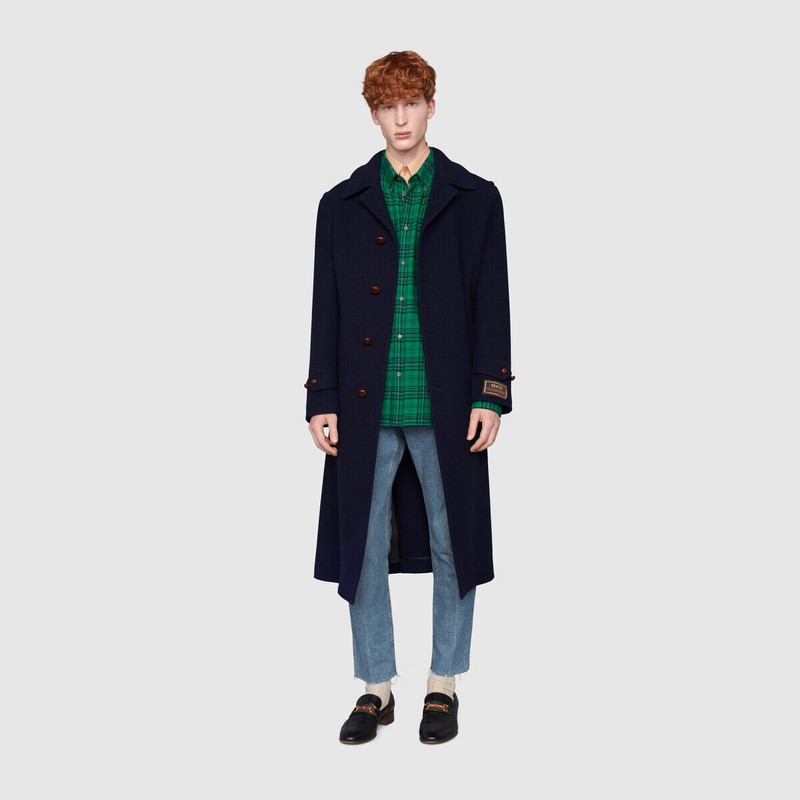 GUCCI Stretch denim pant with raw cut hem outlook