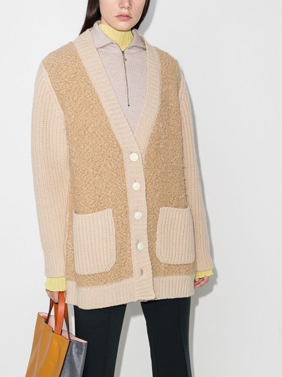 Marni panelled cardi-coat outlook