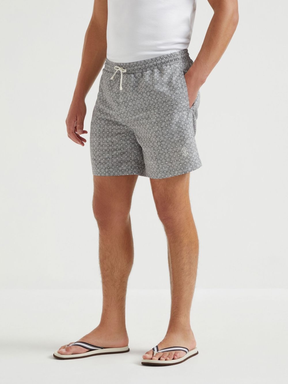 graphic-print swim shorts - 3
