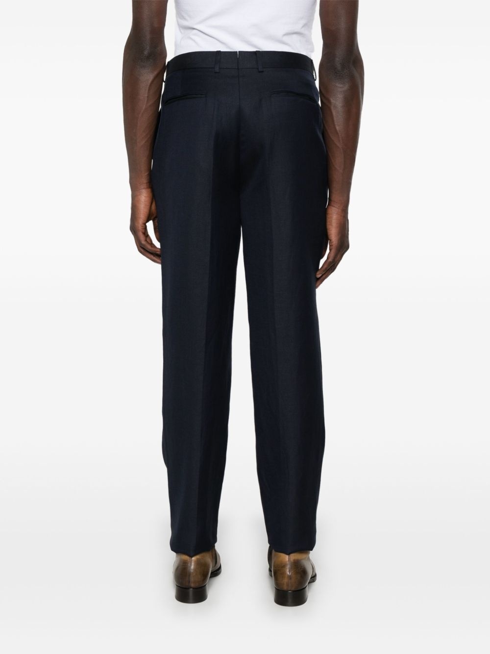 pleat-detail trousers - 4
