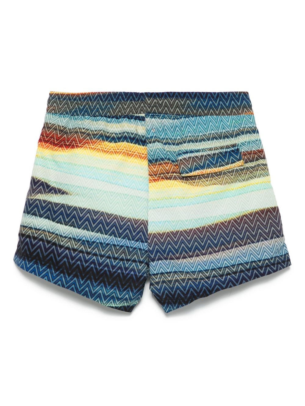 zigzag-print swim shorts - 2