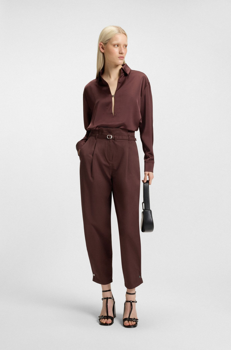 HUGO TAPERED-FIT CARGO PANTS IN ITALIAN COTTON TWILL outlook