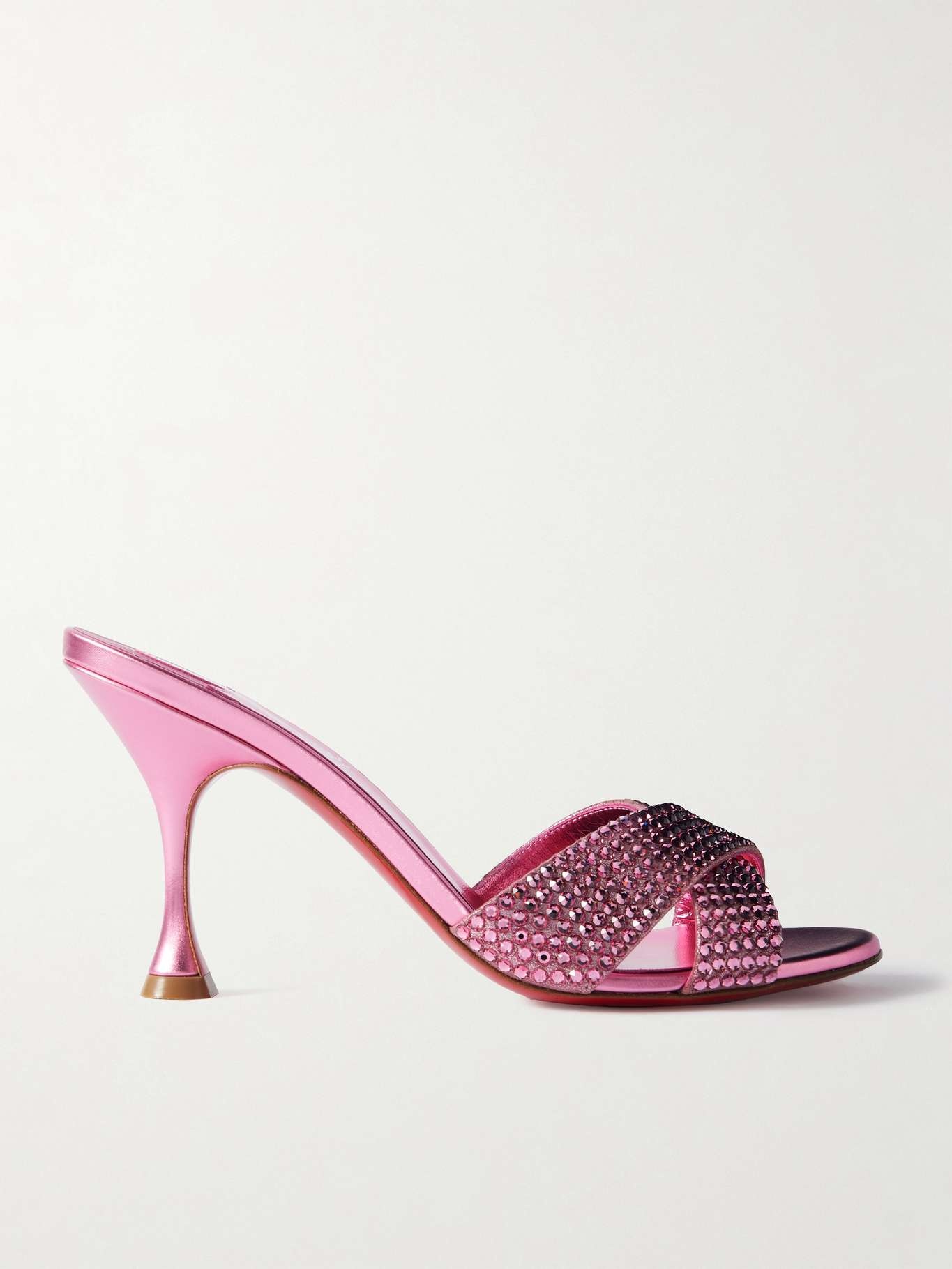 関税込■Christian Louboutin■Mariza Is Back レザーミュール Christian Louboutin Mariza Is Back embellished leather mules