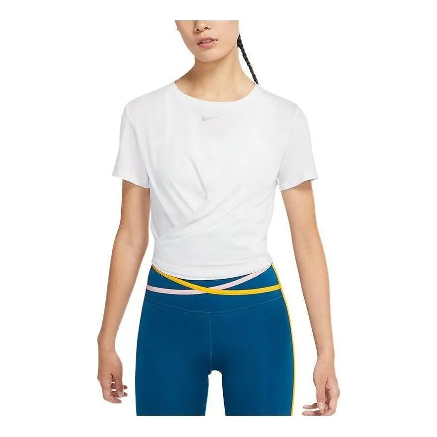 (WMNS) Nike One Luxe Dri-Fit 티셔츠 'White' DD4922-100 - 1