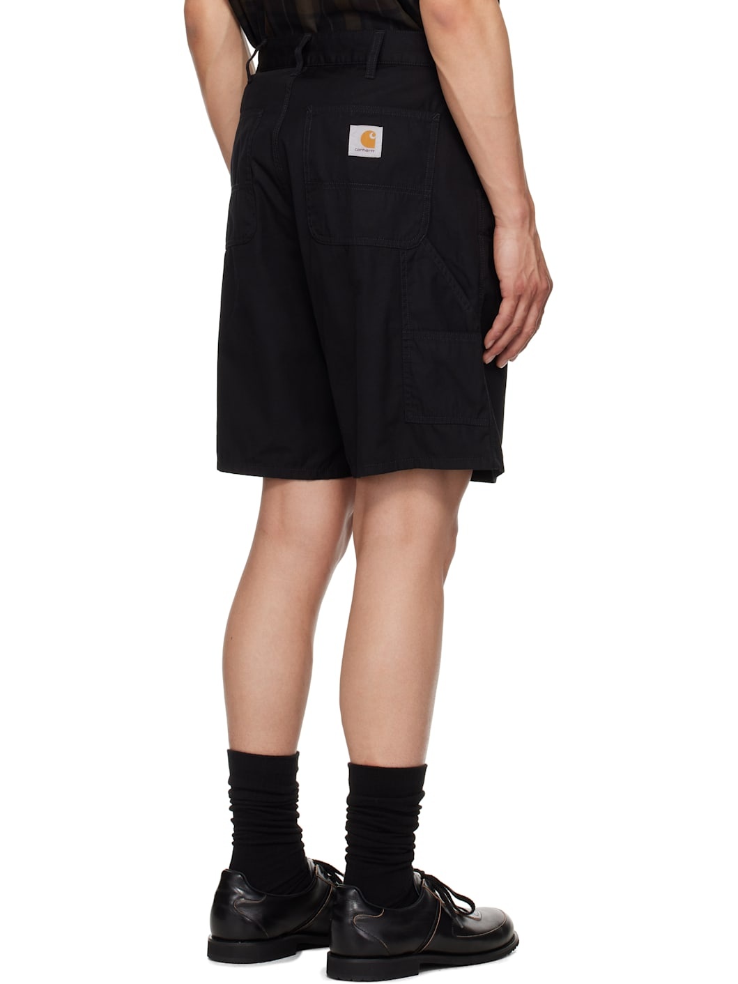 Black Double Knee Shorts - 3