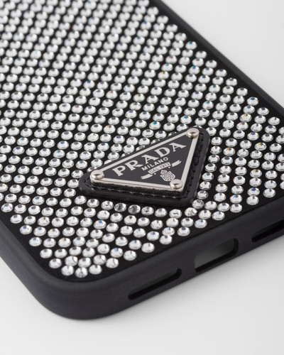 Prada iPhone 11 Pro Max crystal-studded cover outlook