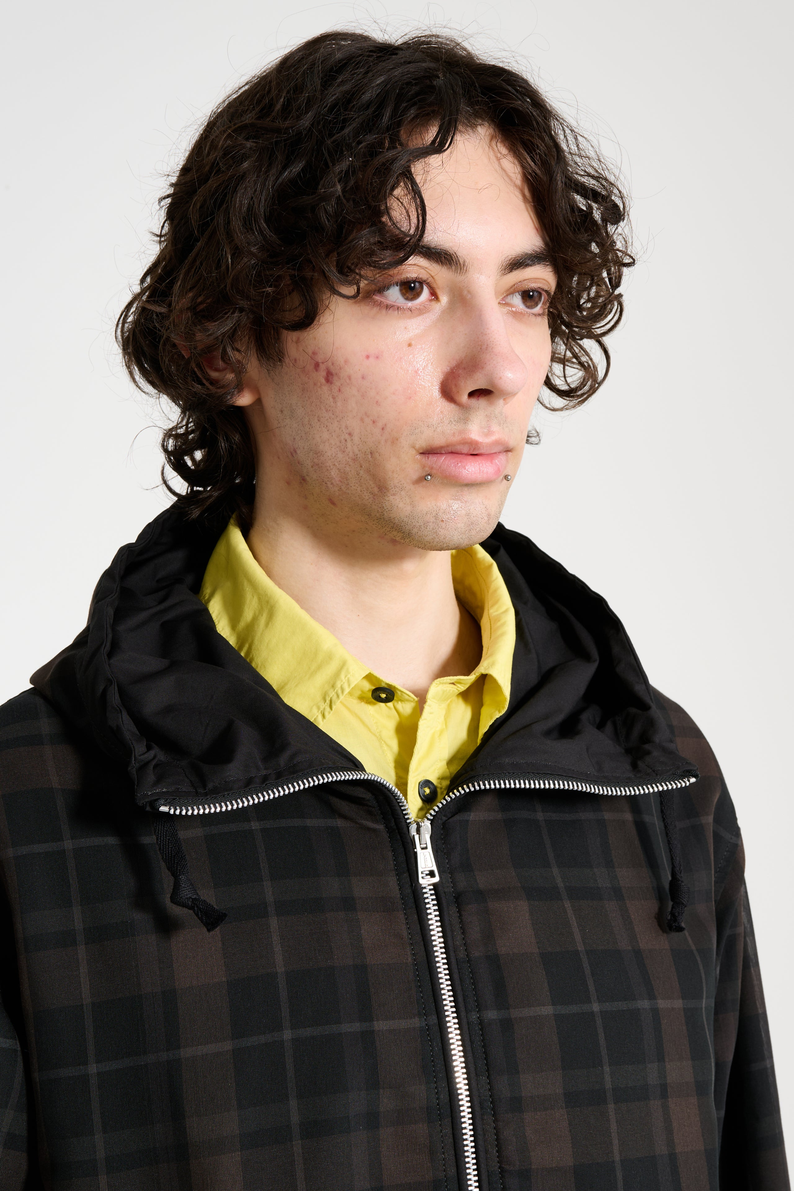 OUR LEGACY RIVIERA JACKET BLACK SHADOW CHECK - 5