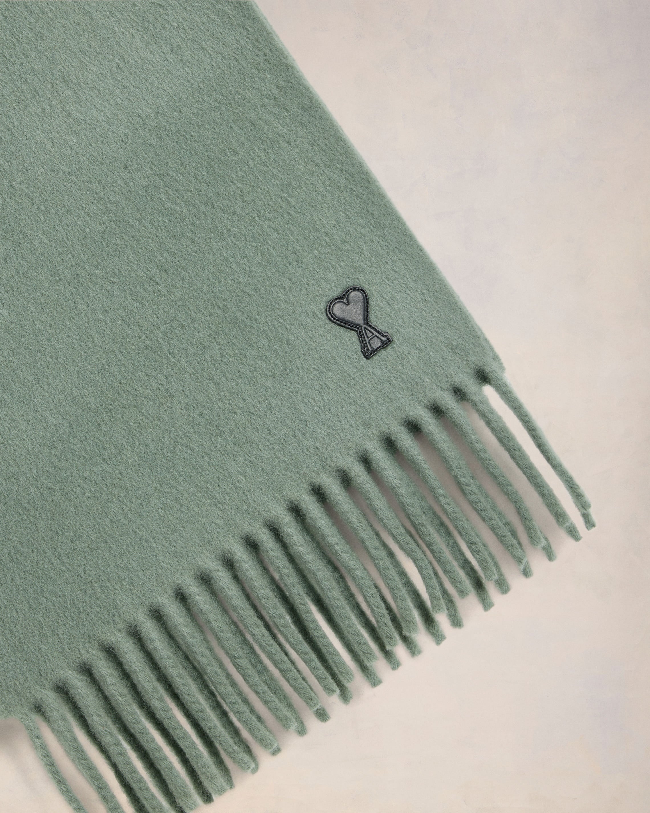 AMI DE COEUR LEATHER PATCH SCARF - 3