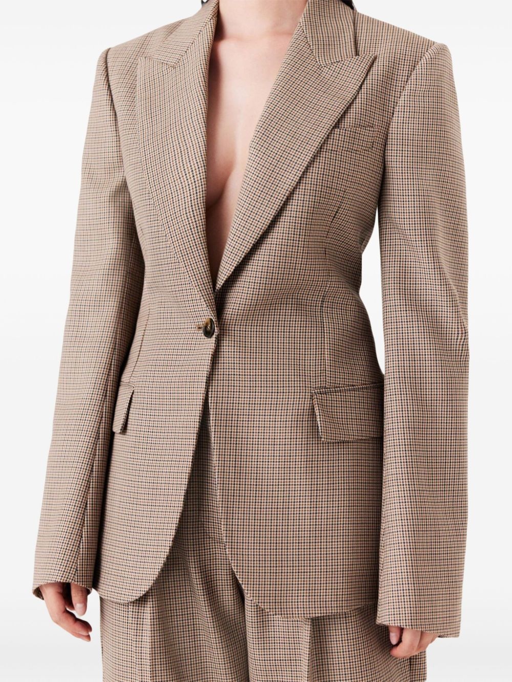 checkered blazer - 2