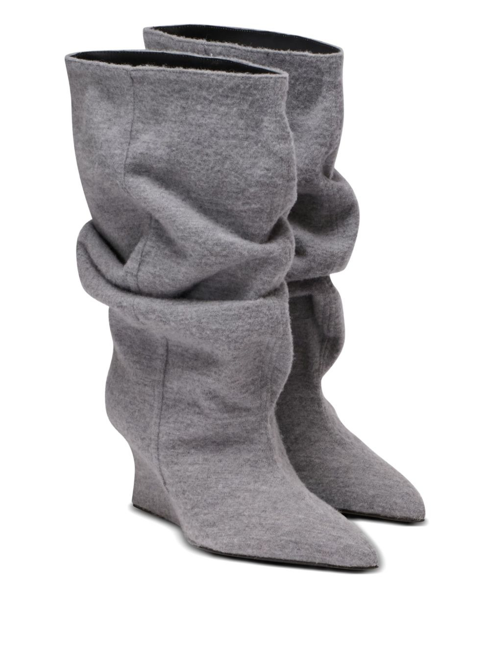 75mm slouchy wedge ankle boots - 2