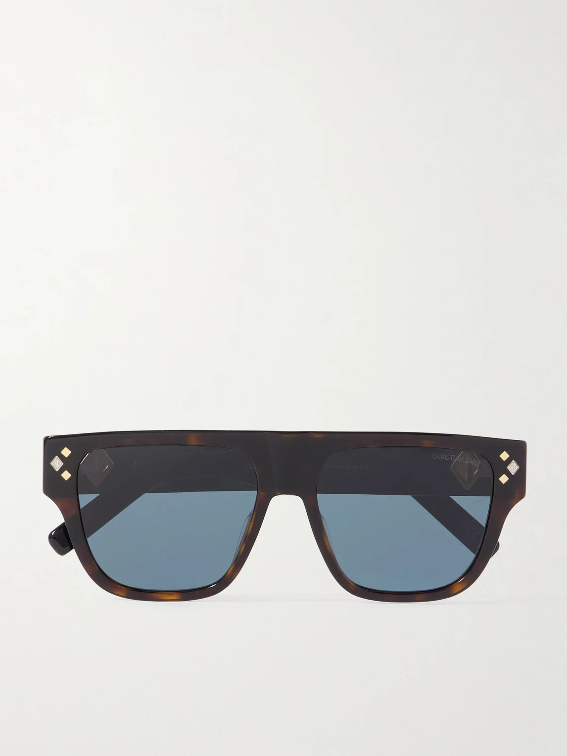 CD Diamond S6I Havana Square Acetate Sunglasses - 1