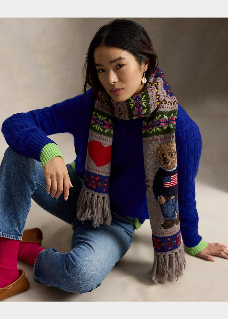 Polo Bear Wool-Blend Scarf 3