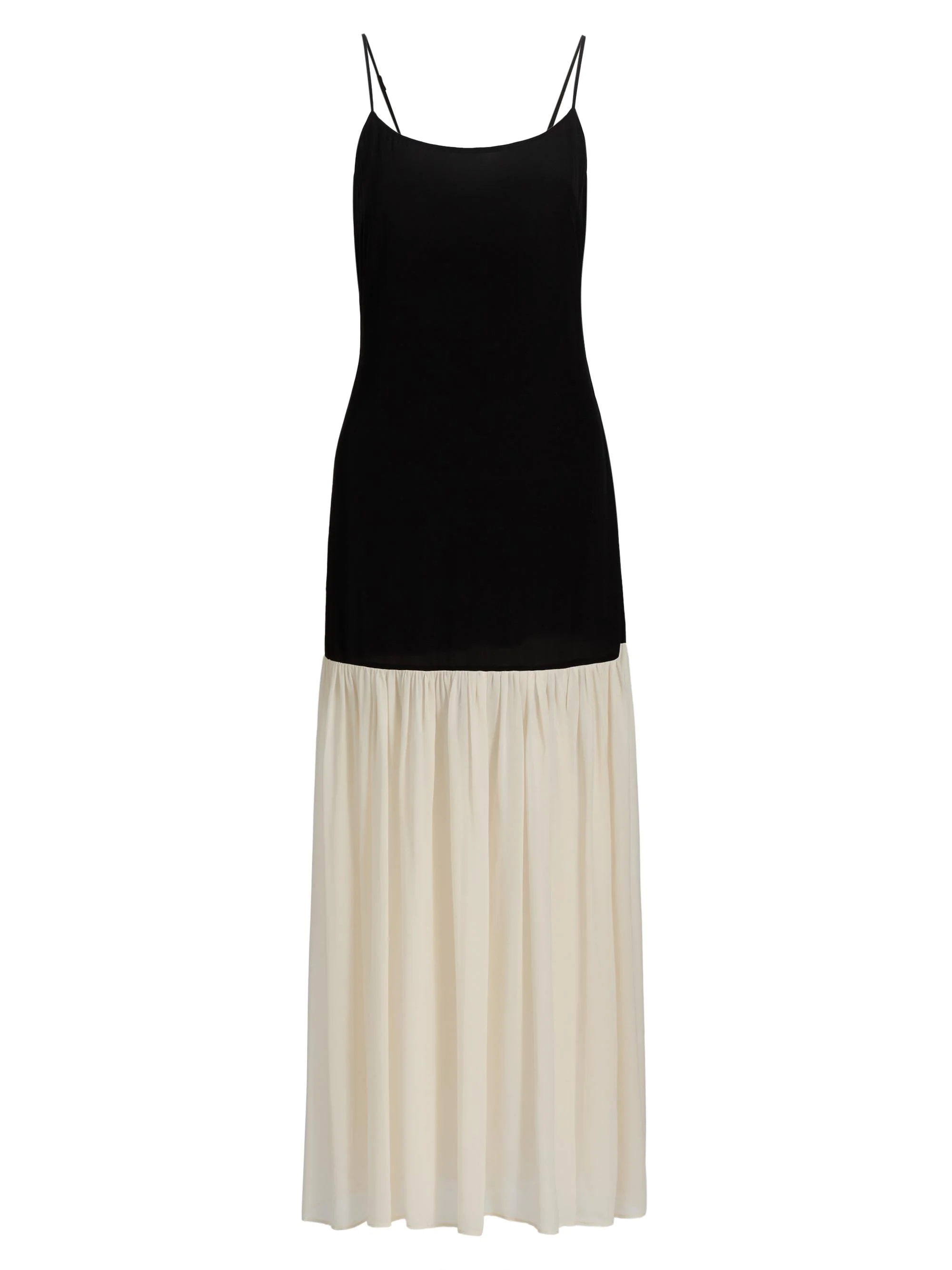 Women's Chandra Two-Tone Maxi Dress - Black Ivory - 1