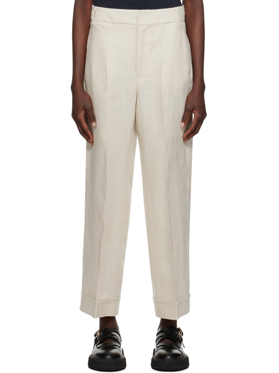 Beige Salix Trousers - 1