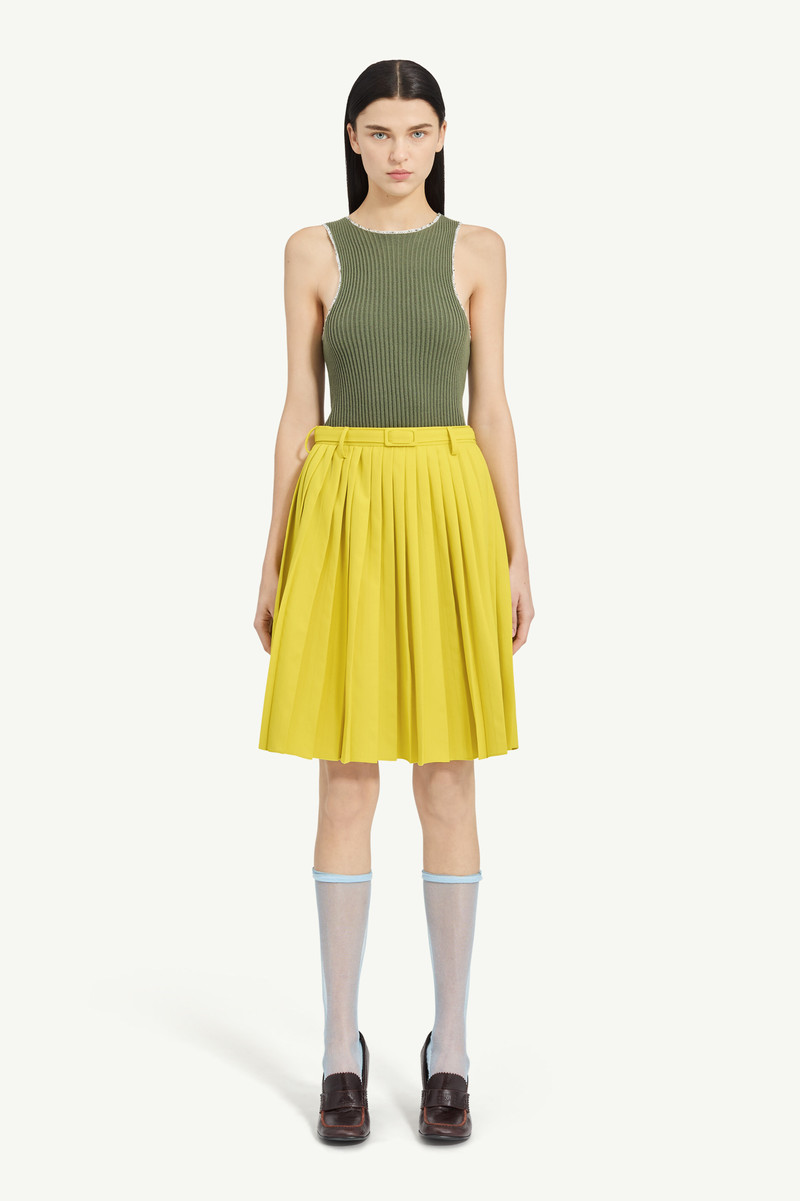 Wool-Blend Pleated Skirt 1