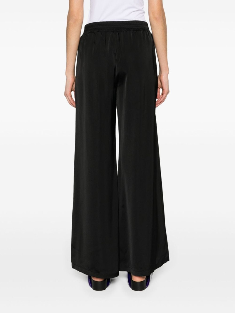 wide-leg satin trousers 4