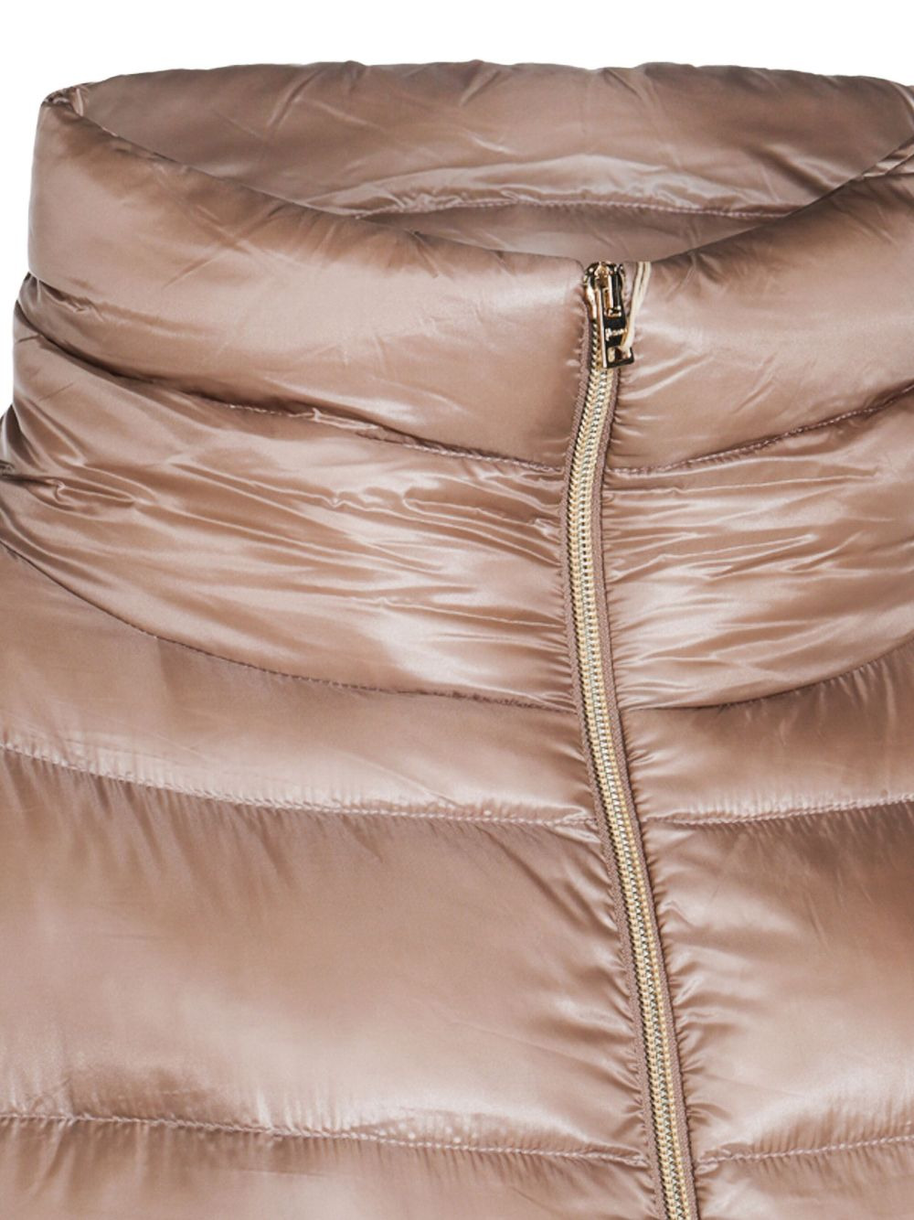 quilted high-neck oversized coat - 3