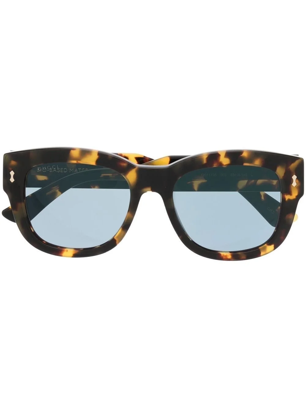branded square-frame sunglasses - 1