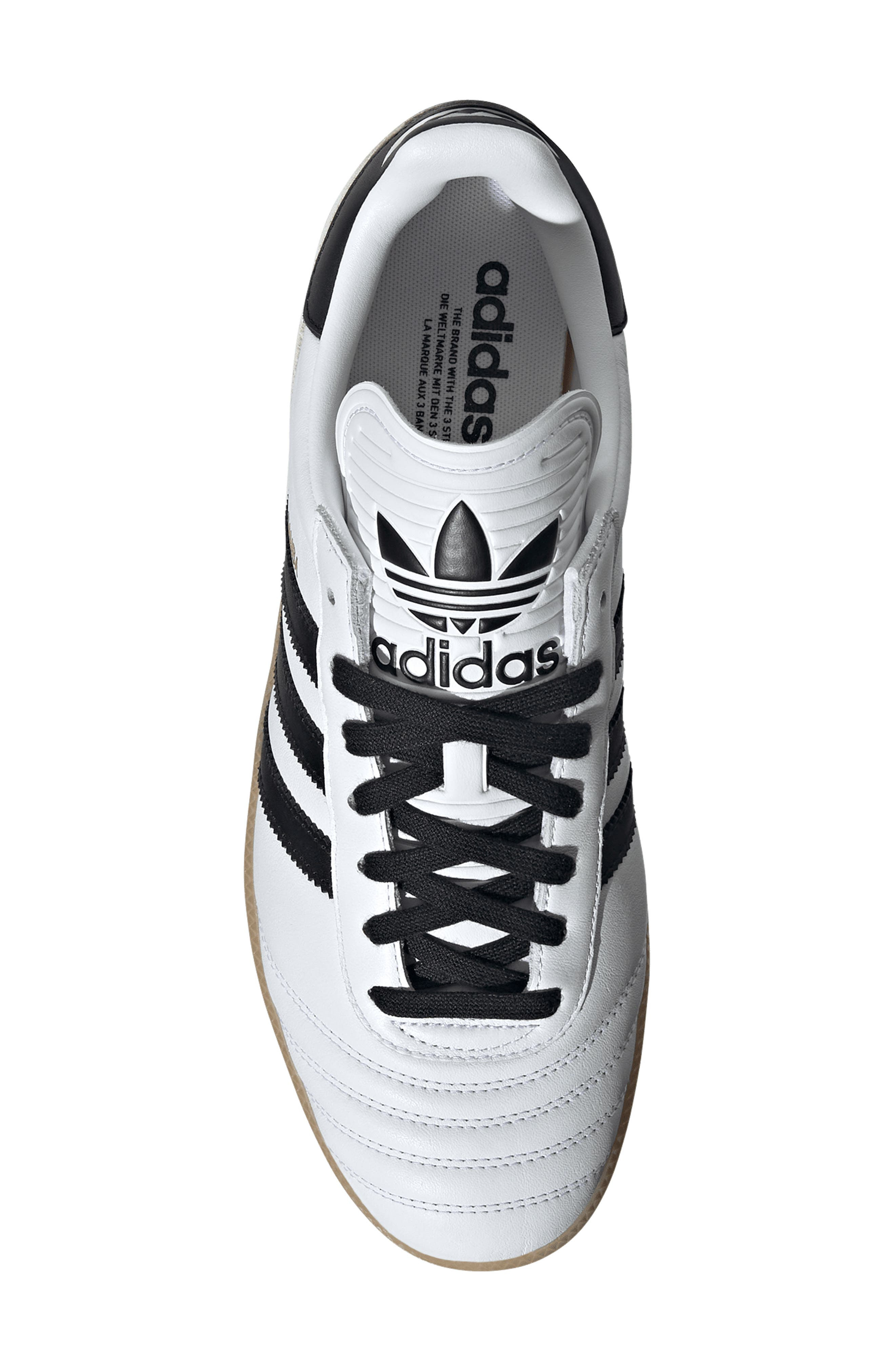 adidas Gender Inclusive Samba 62 Sneaker in White/Black/Gum at Nordstrom - 4