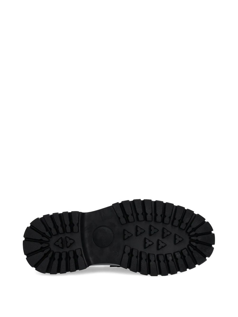 logo-plaque lug-sole loafers 5