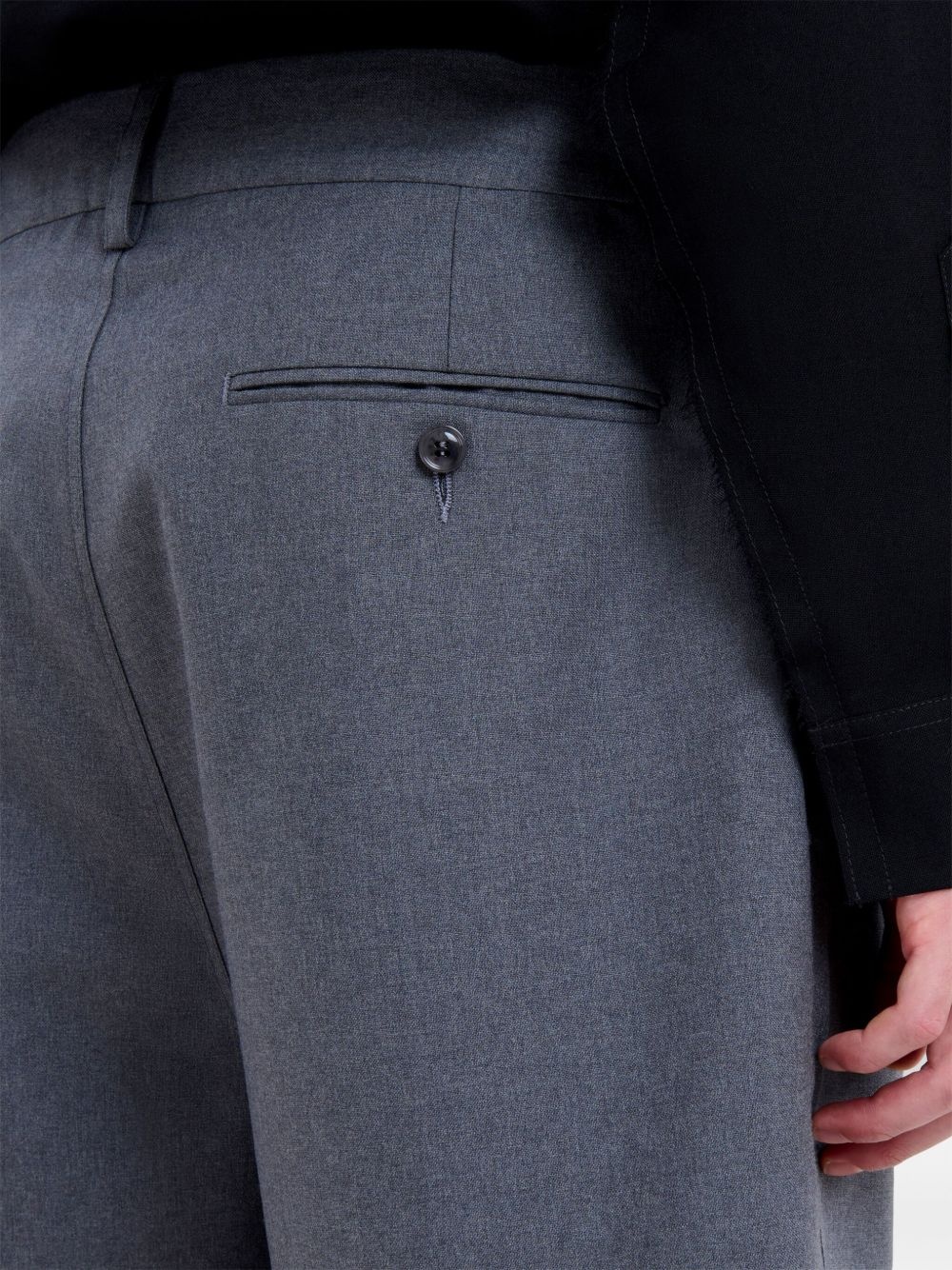 virgin-wool tailored shorts - 5