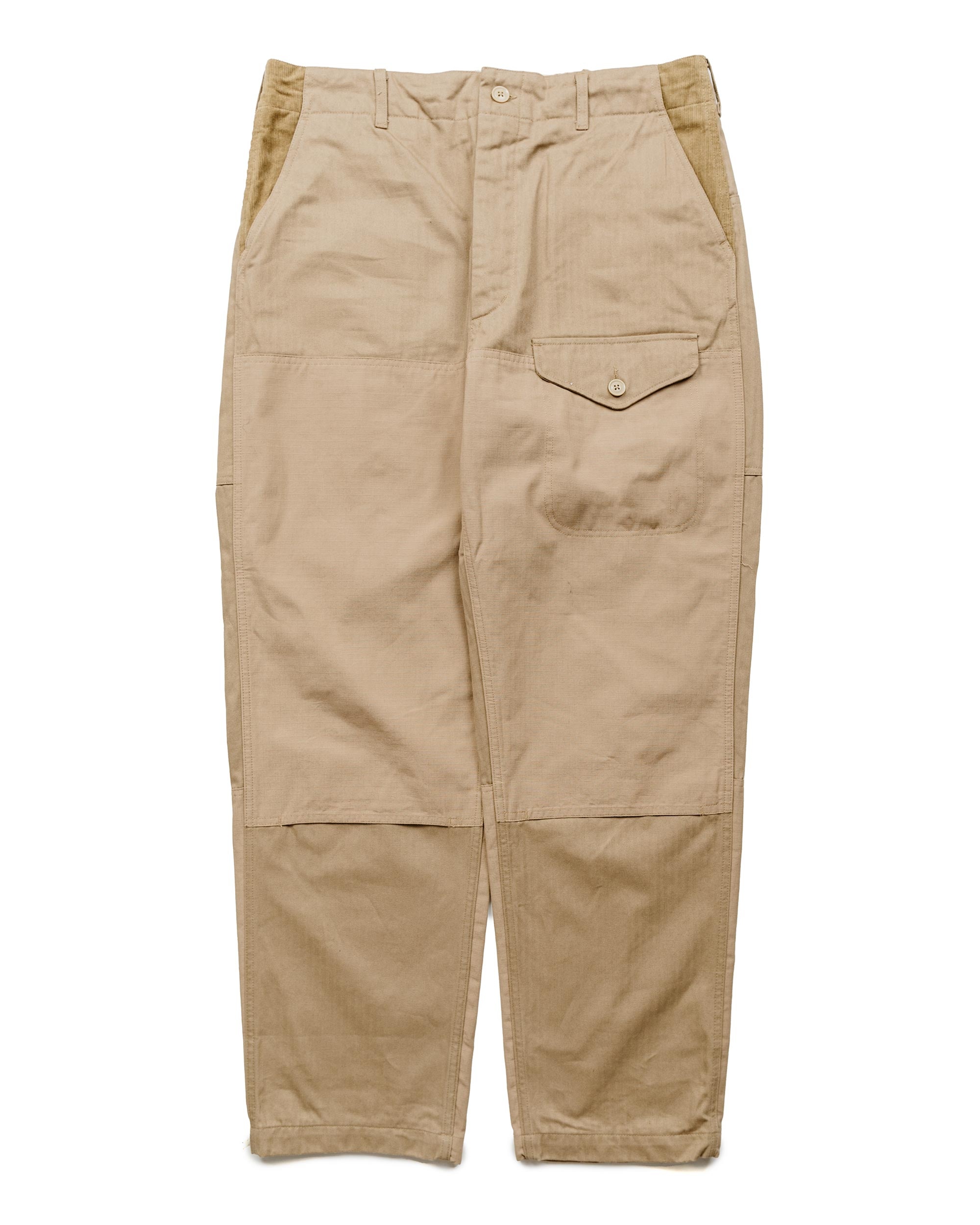 Field Pant Khaki Cotton Herringbone Twill - 1