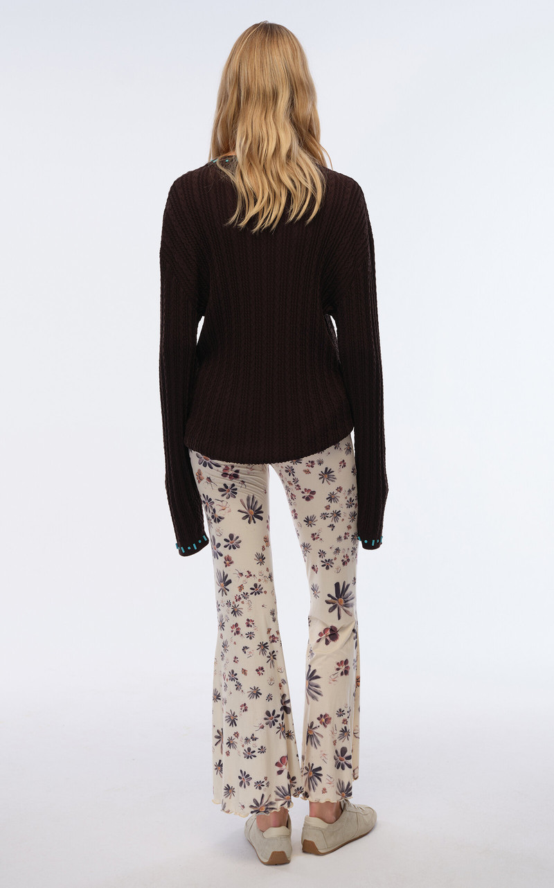 SIEDRÉS Jeslynn Low-Rise Jersey Flare Pants multi outlook