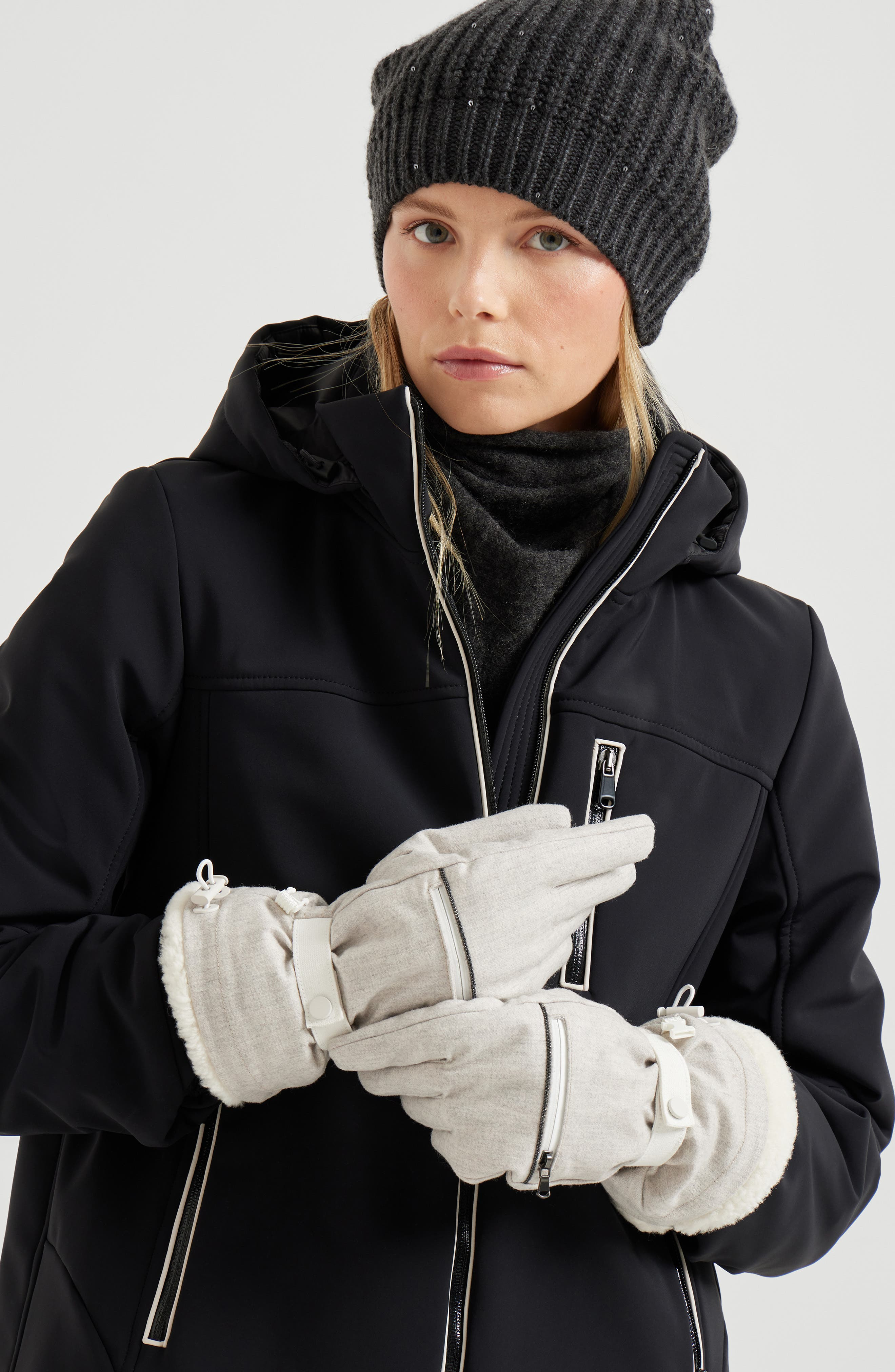Brunello Cucinelli Mountain gloves in Grey at Nordstrom - 4