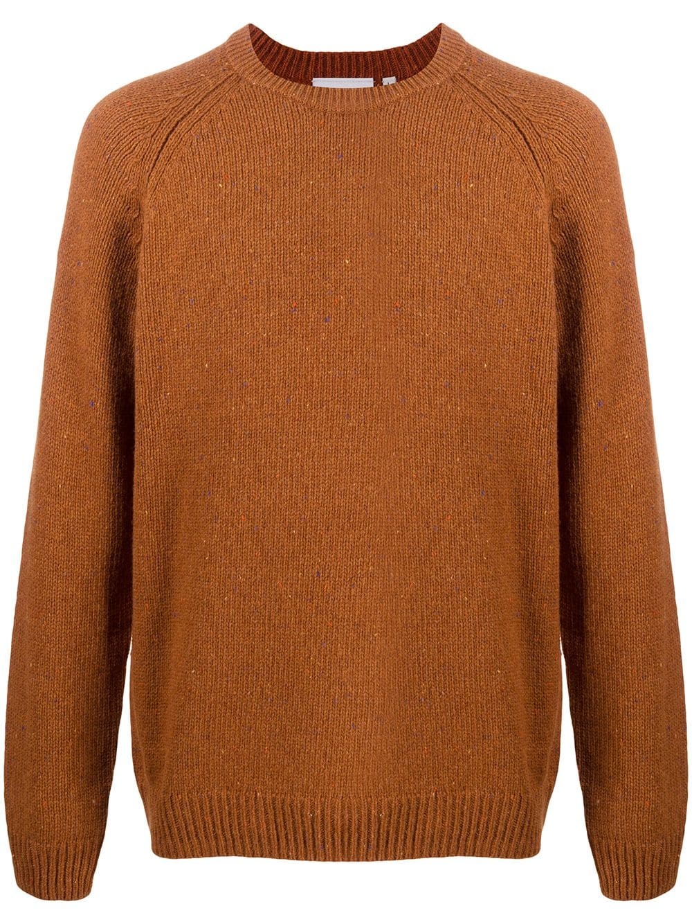 fitted knitted jumper - 1