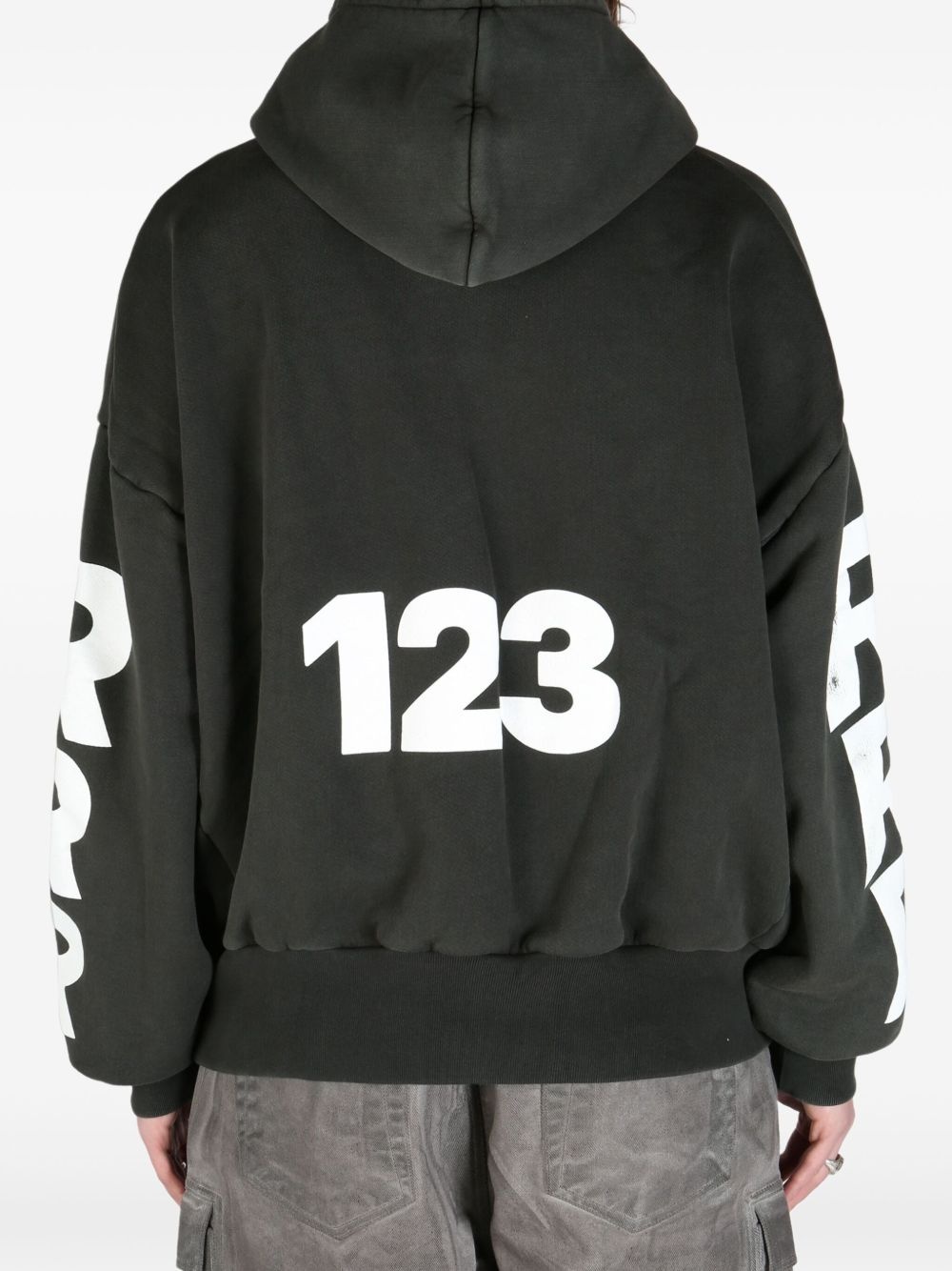 logo-print hoodie - 6