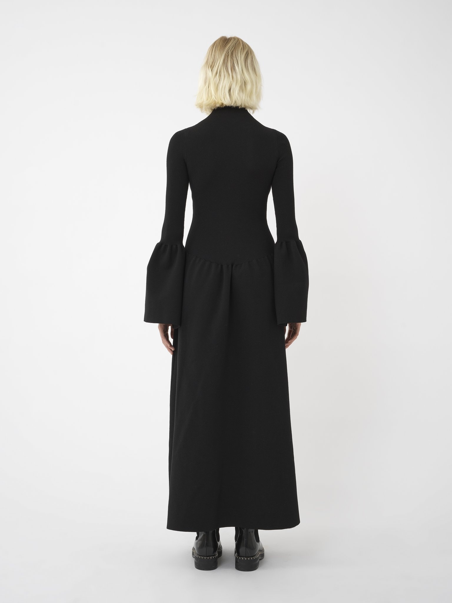 MOCK-NECK KNIT DRESS - 4
