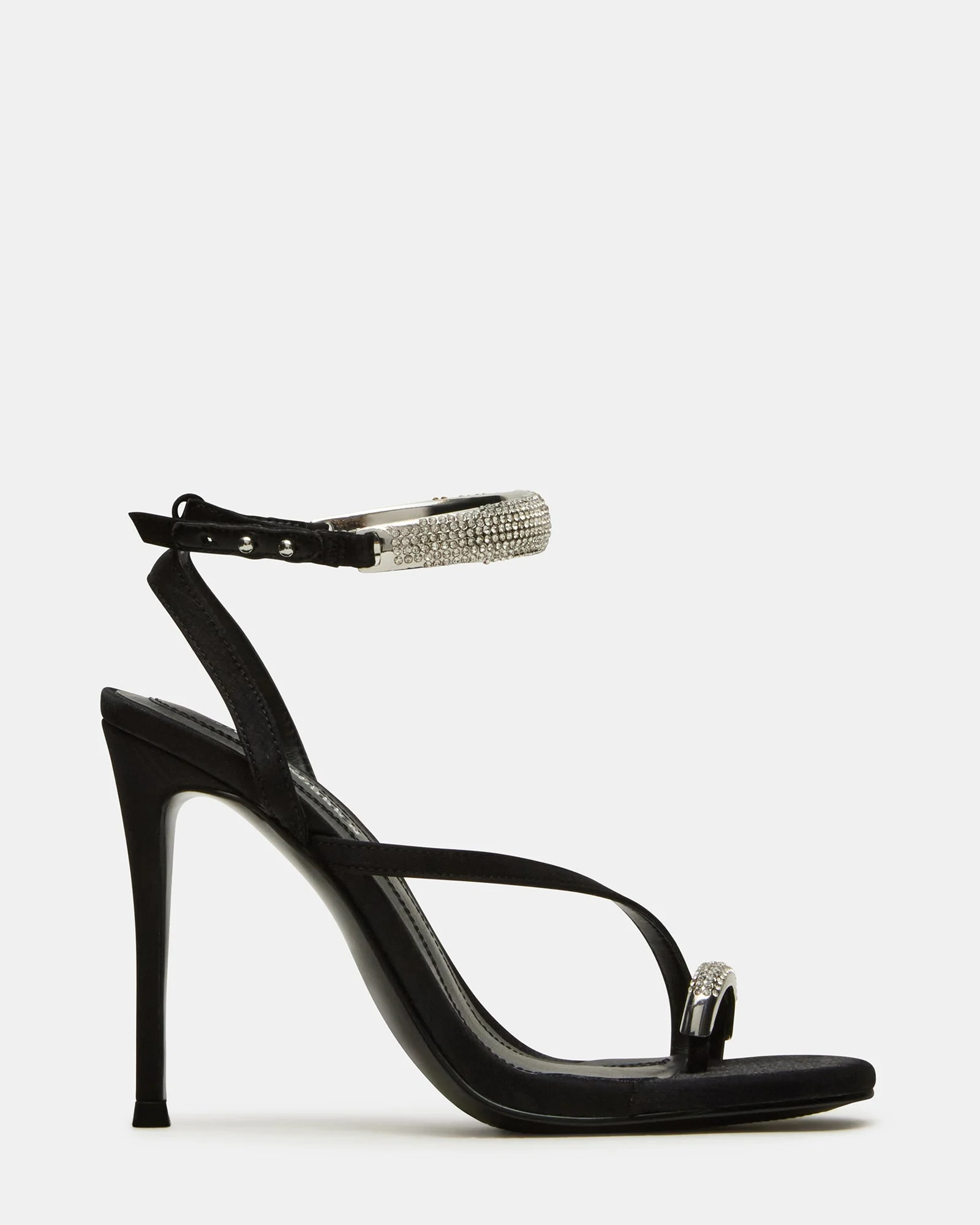 TIA RHINESTONES BLACK SATIN - 1