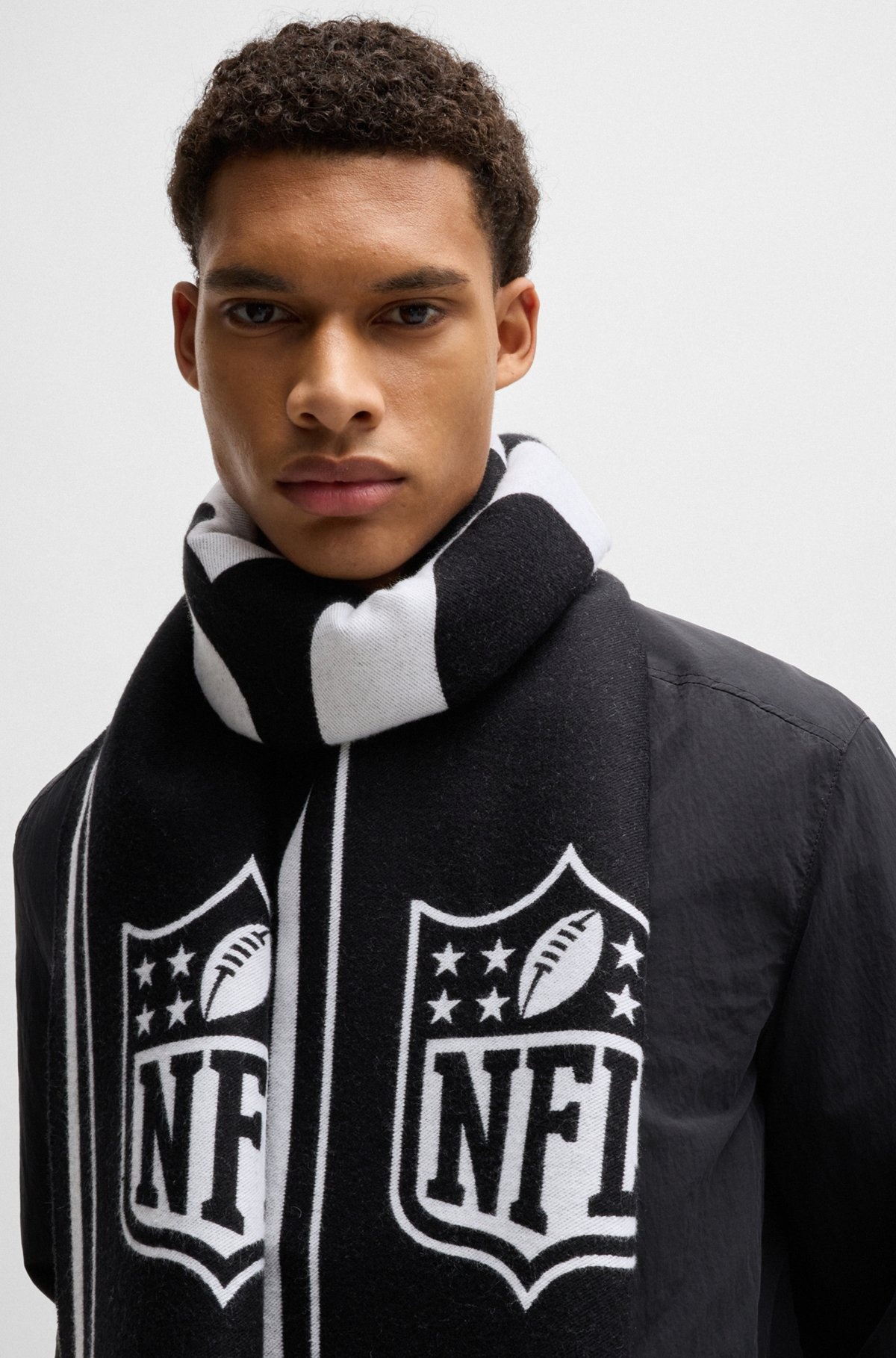 BOSS X NFL SCARF WITH SPECIAL JACQUARD BRANDING - 3