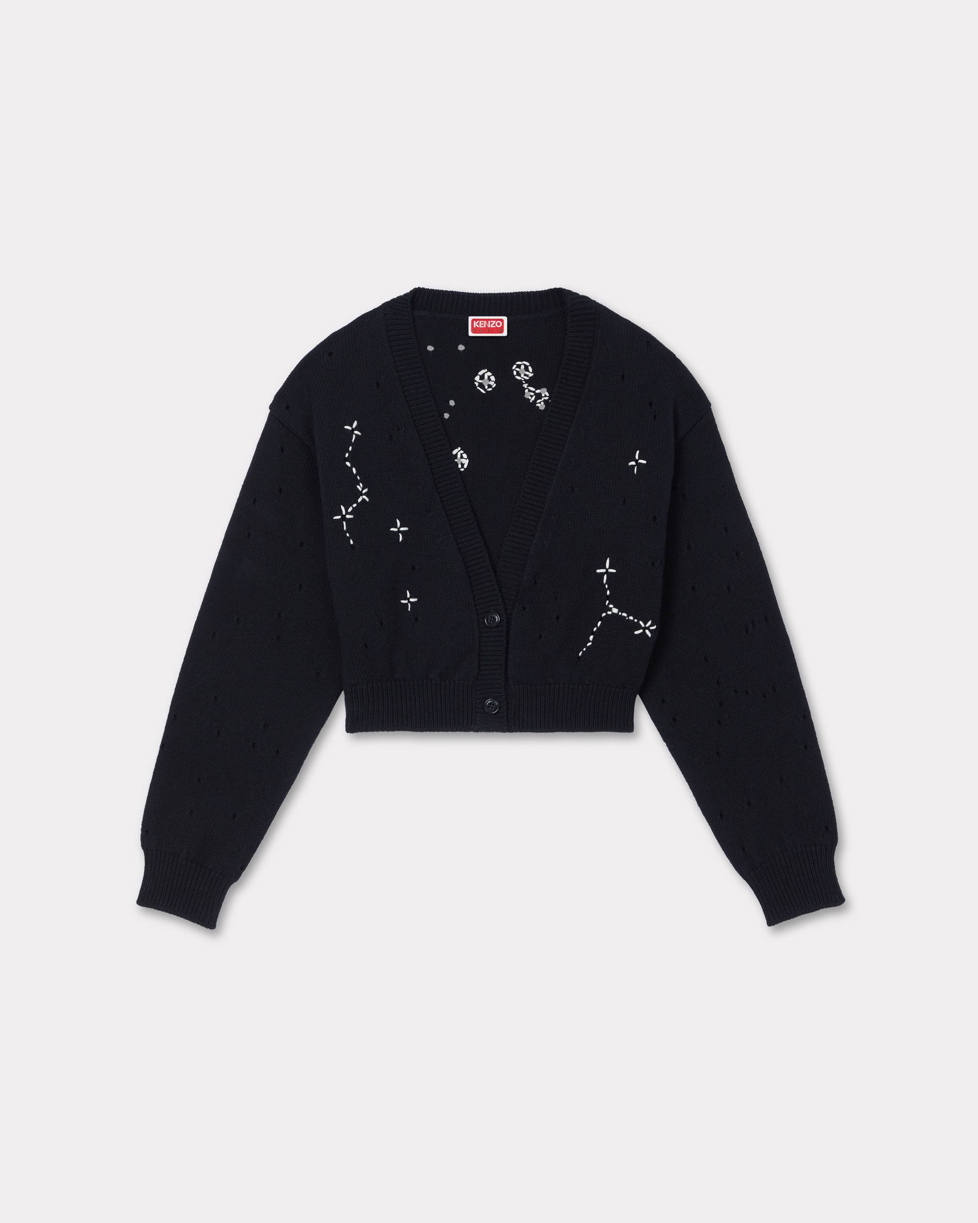 'KENZO Constellation' embroidered cropped cardigan - 1