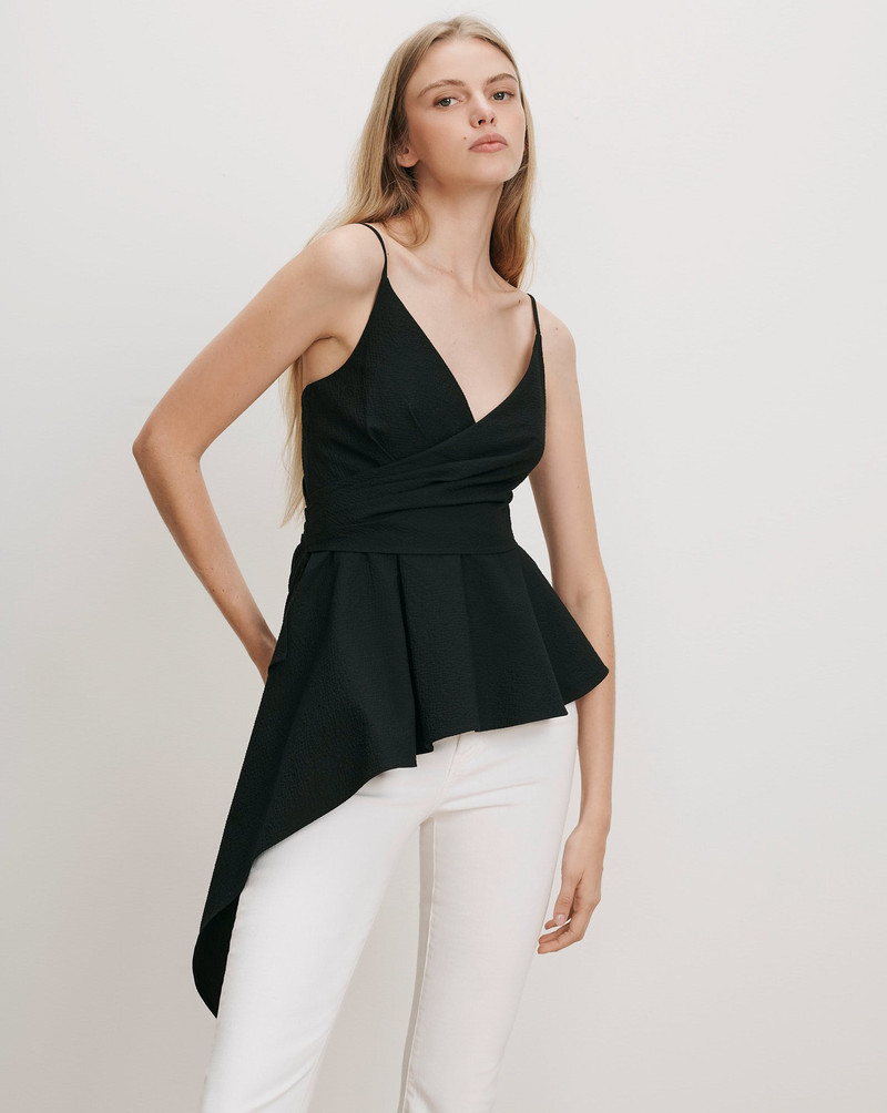 VERONICA BEARD SOLANGE WRAP TOP outlook