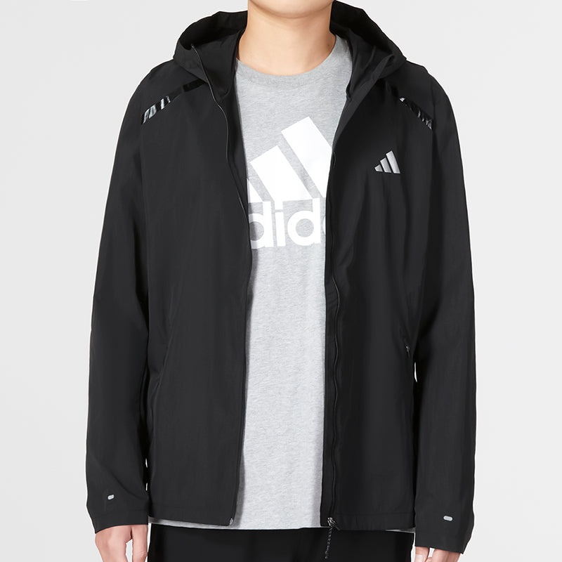 adidas Marathon Warm-Up Running Jacket 'Black' IB8264 - 4