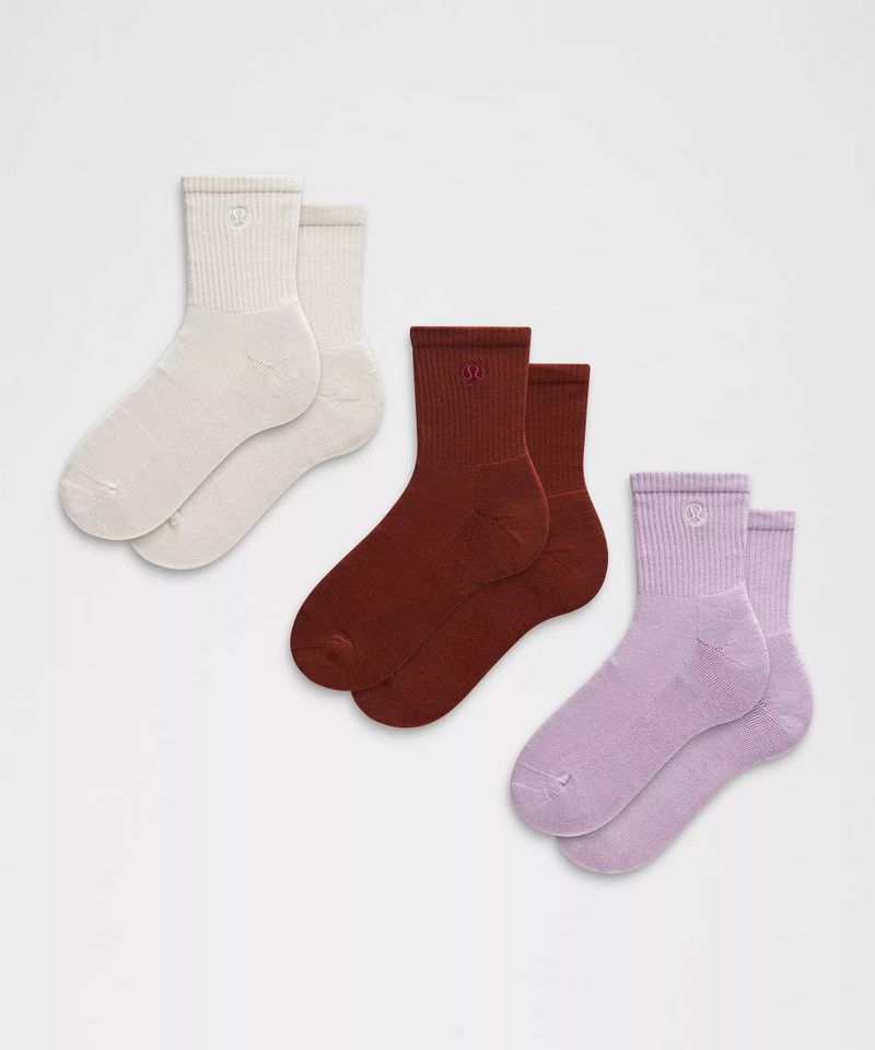 Unisex Daily Essential Quarter Socks *3 Pack 1