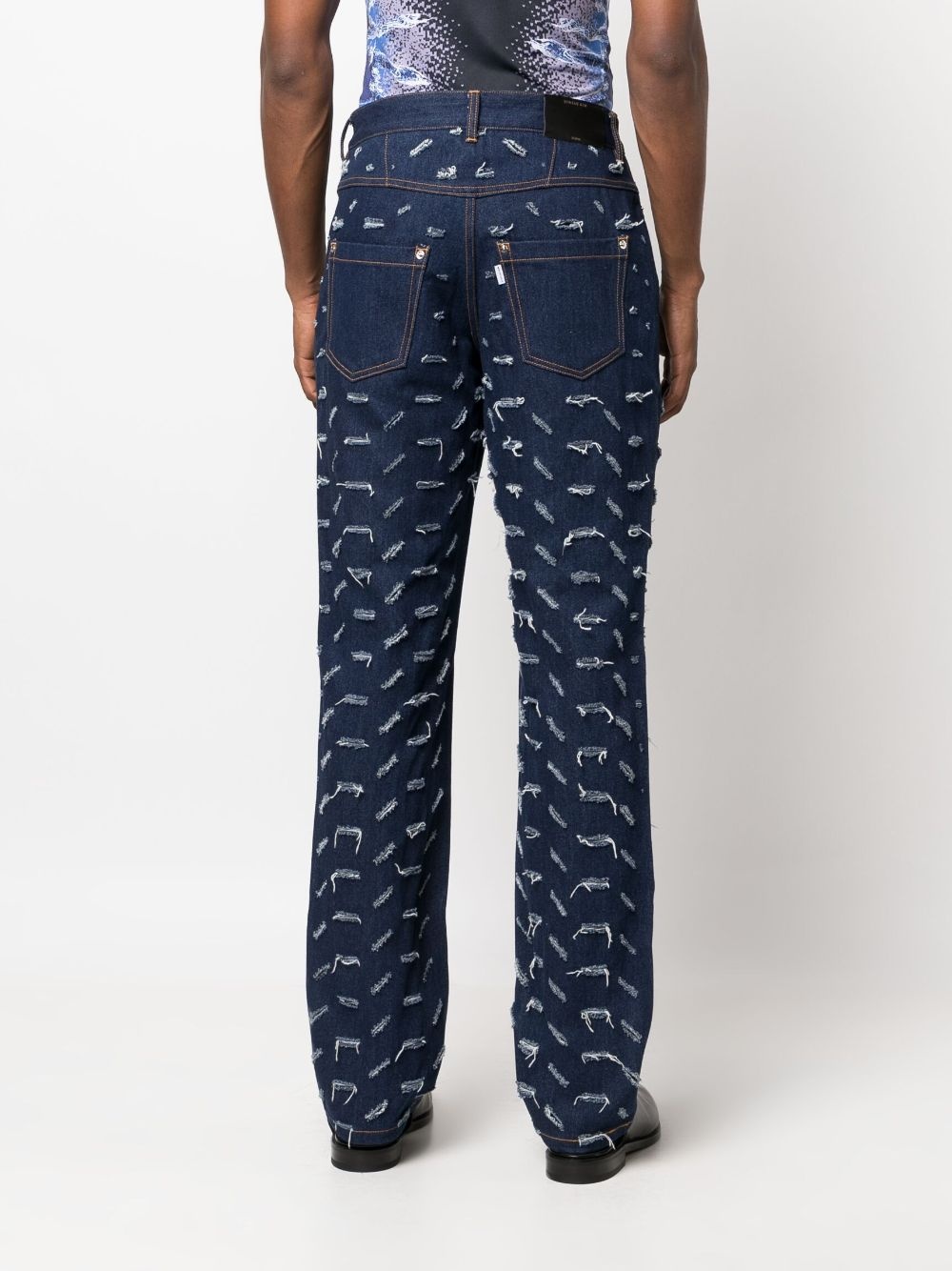 high-waist bootcut jeans - 4
