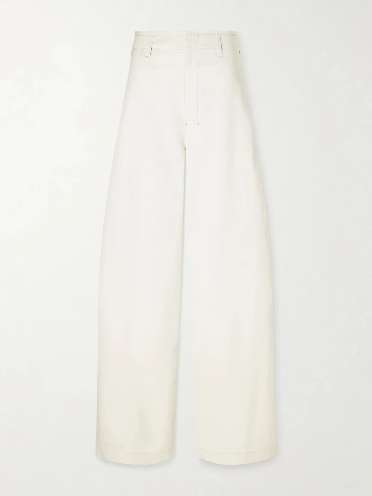 Cotton Chino Wide-leg Pants - 1