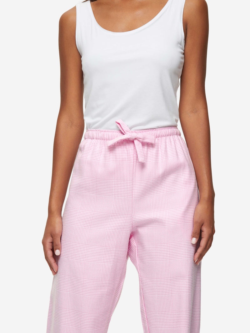 Women's Lounge Trousers Kelburn 32 Brushed Cotton Pink - 3