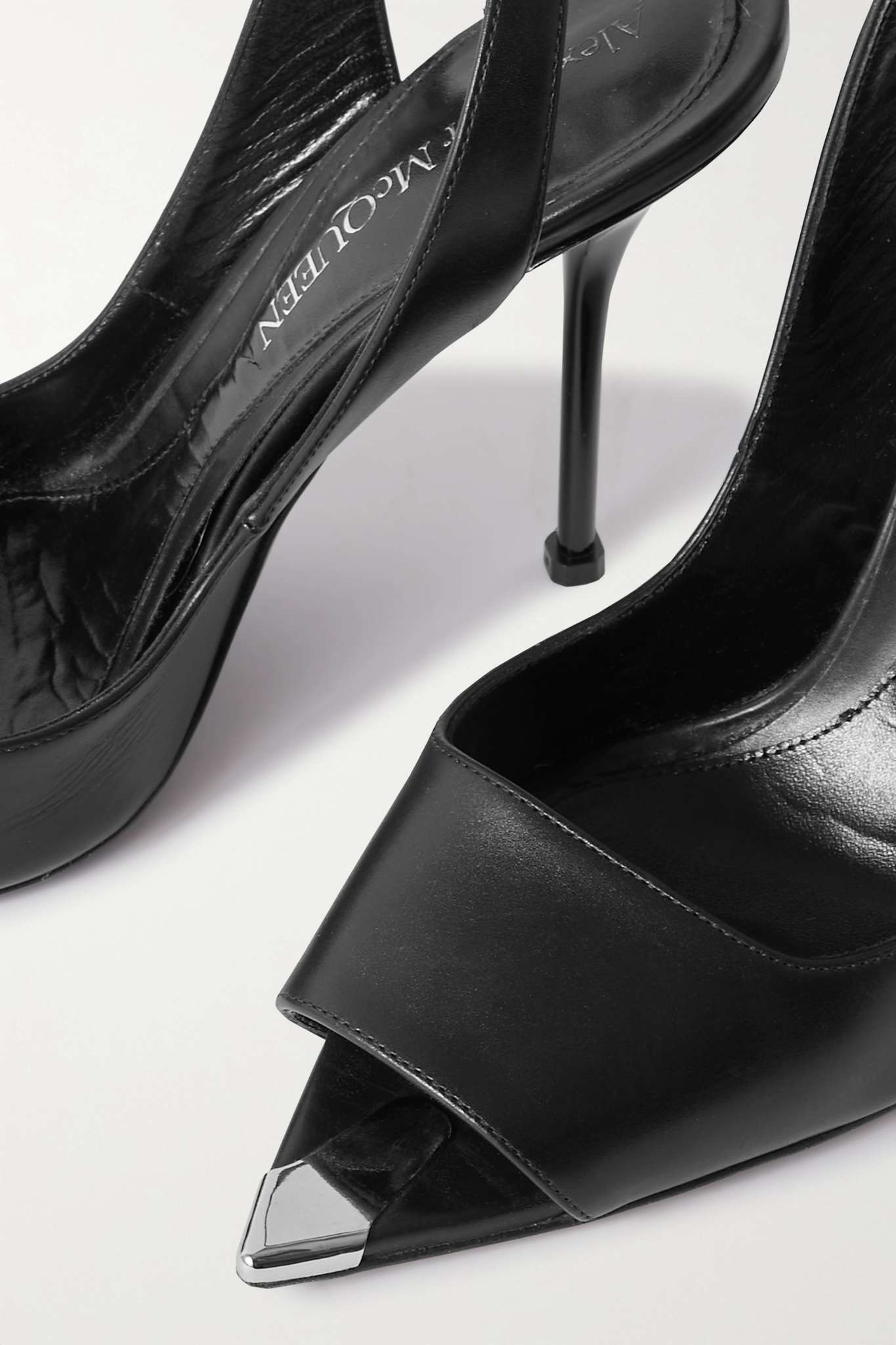 Punk leather sandals - 4
