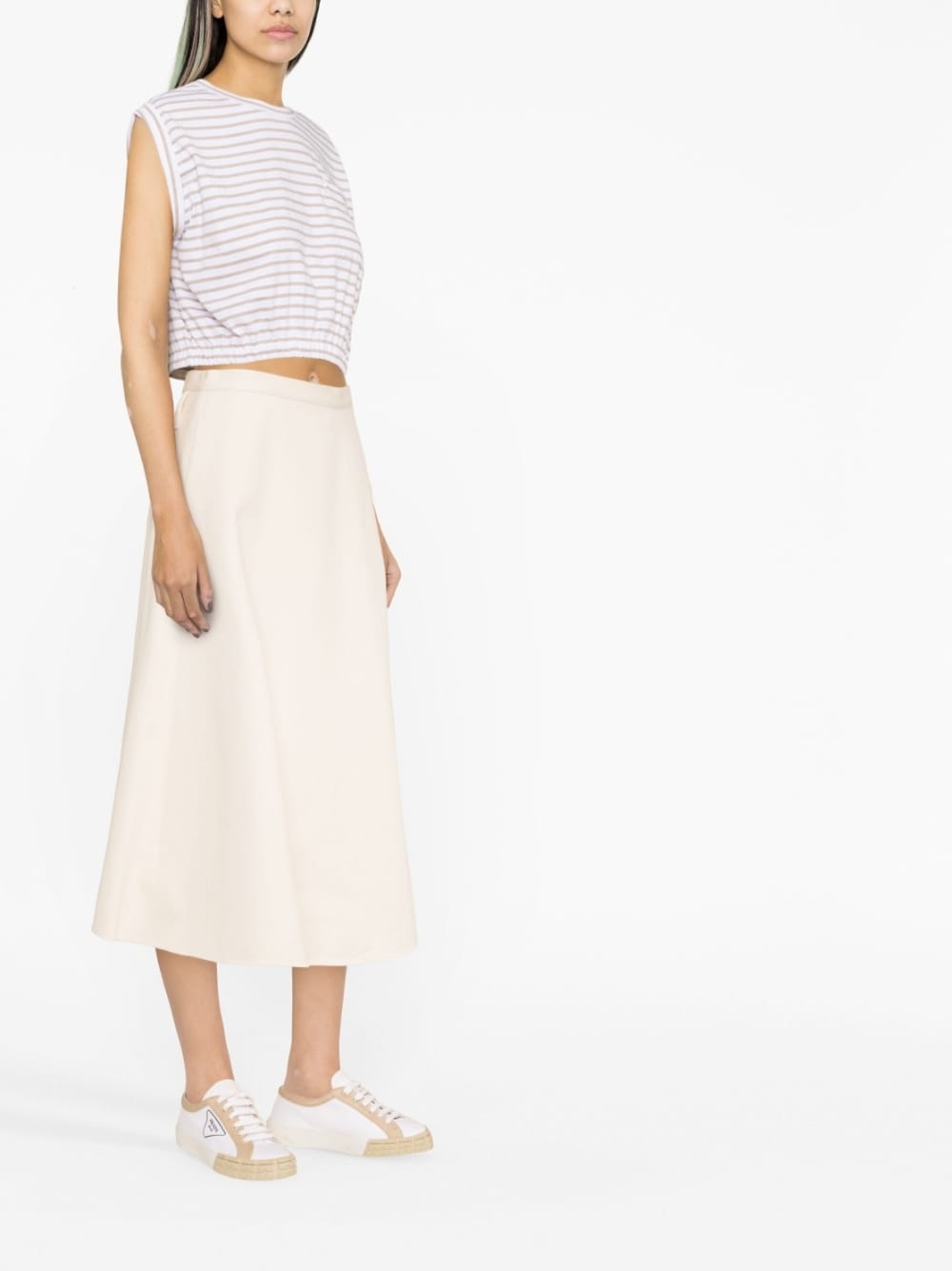 cotton midi skirt - 4